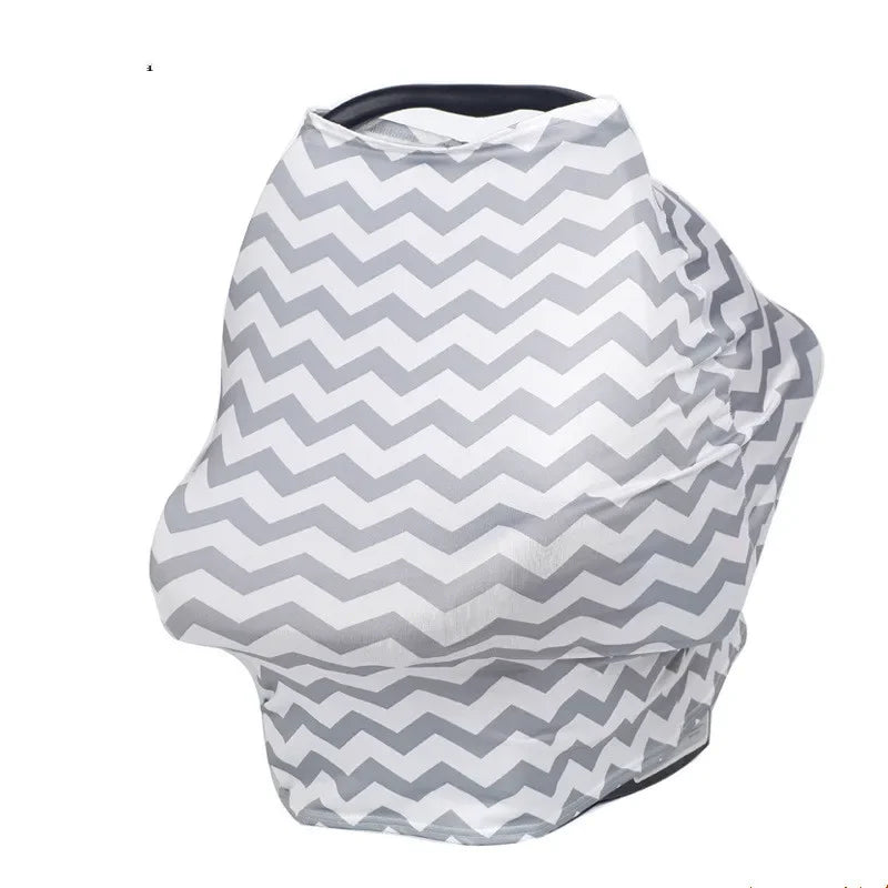 Couverture bébé pour siège auto gris