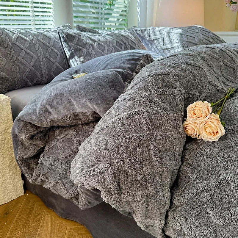 Couverture chaude gris