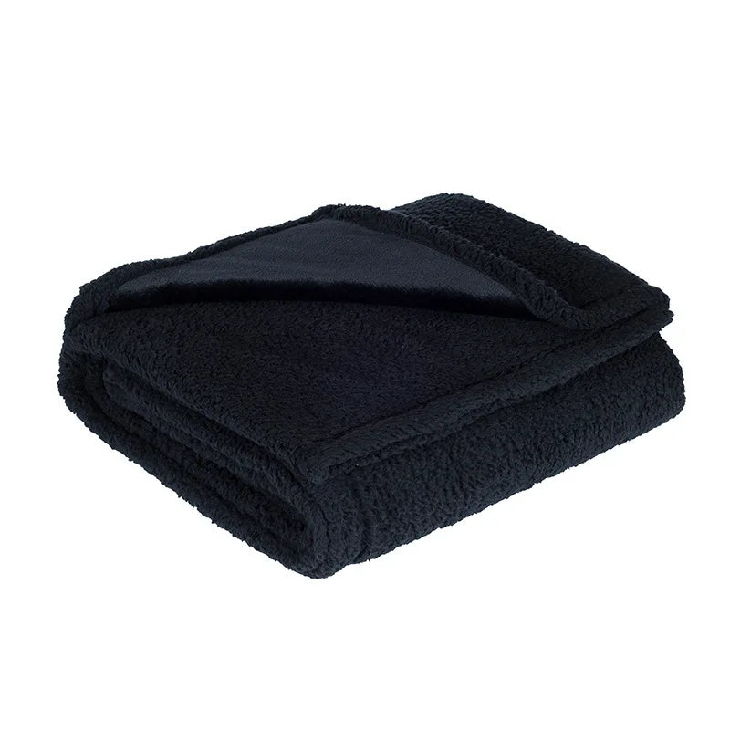 Couverture imperméable en fourrure noir