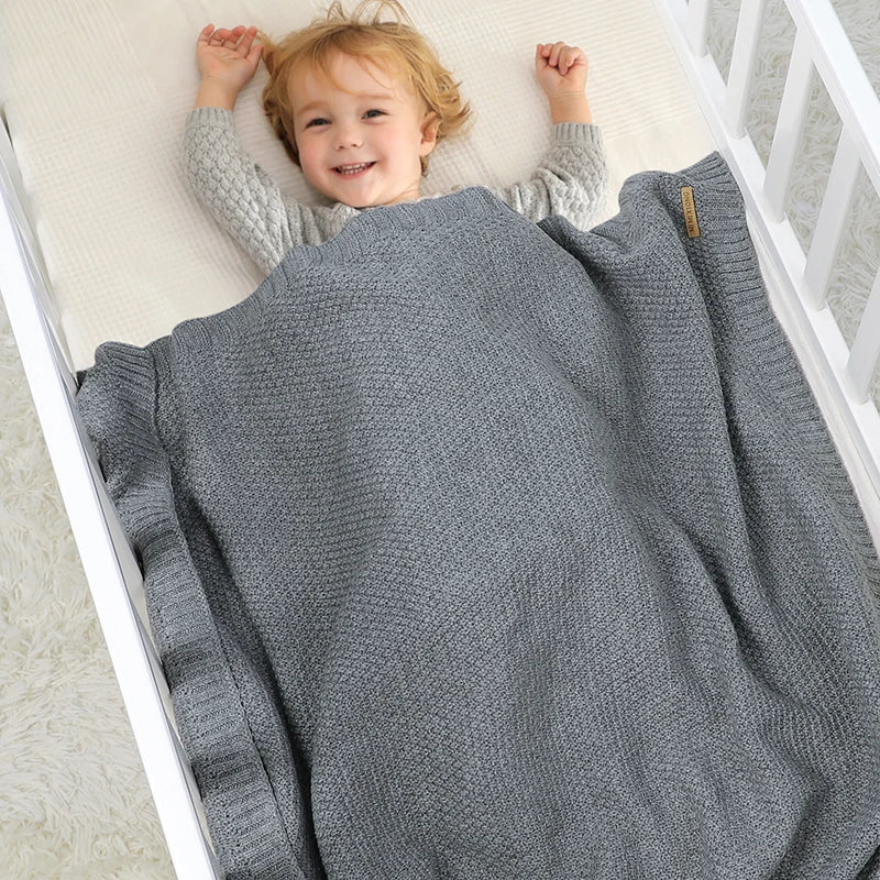 Couverture pour bébé tricot