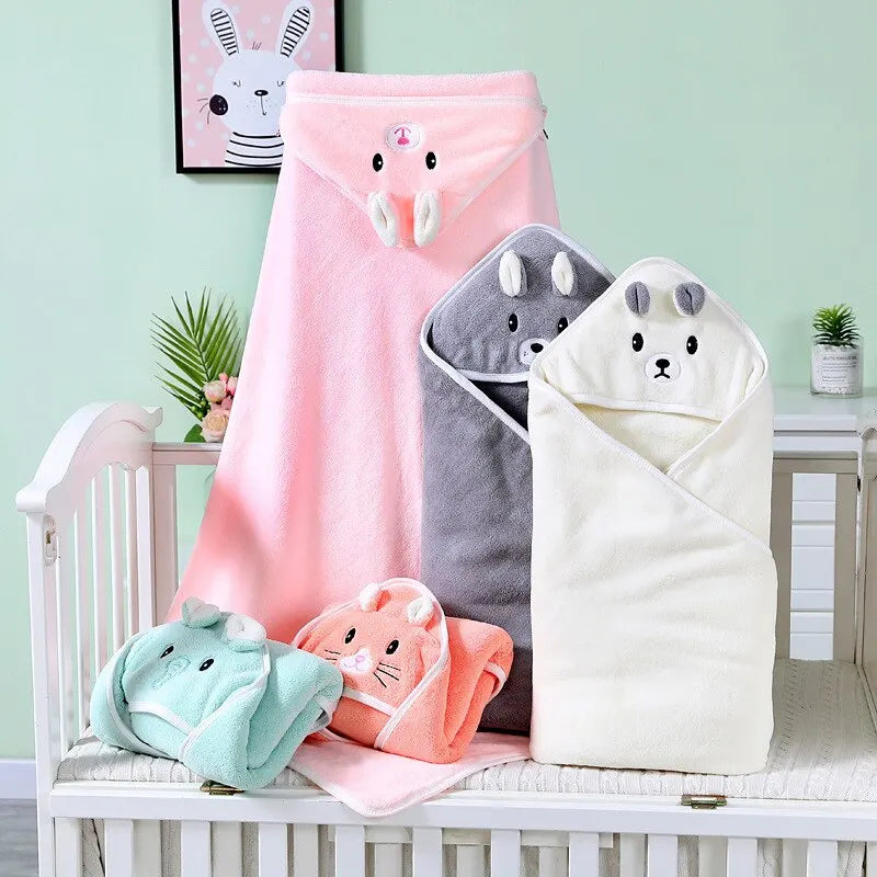 couverture à capuche bébé