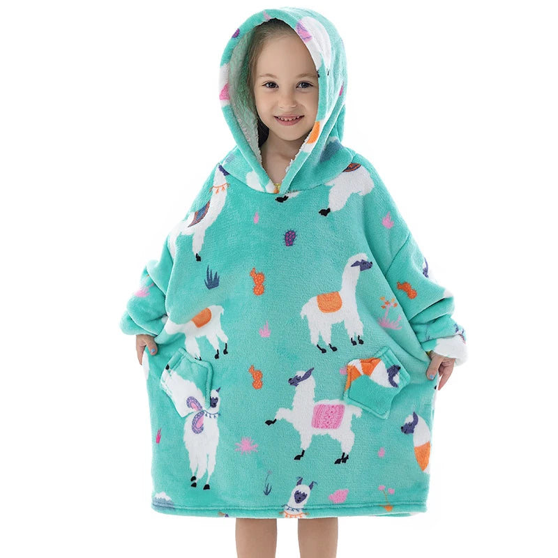 Couverture à capuche pour bébé, enfants et adultes
