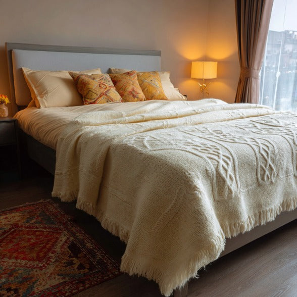 Couverture 100% pure laine vierge - Couvertures Cosy