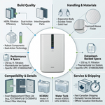 Sharp KC850U Plasmacluster Air Purifier and Humidifier ? HEPA Filtration for 250 sq. ft. - Vignette | Home Cozy Nest