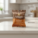 Adagio Coffee Ground - Adag Colomb Med Grd 2.5Oz - Vignette | Home Cozy Nest
