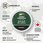COFFEE-K CUP GREEN MOUNTAIN HALF-CAFF MEDIUM ROAST 24/BX - Vignette | Home Cozy Nest