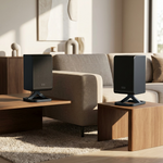 Sharp HT-SPR52021-BK Wireless Rear Surround Speakers - 200W Peak Dolby Atmos Up-Firing Drivers - Vignette | Home Cozy Nest
