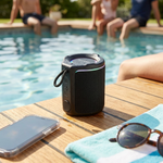 Sharp GX-BT190-BK Ultra-Portable Bluetooth Speakers – IP67 Waterproof - Vignette | Home Cozy Nest