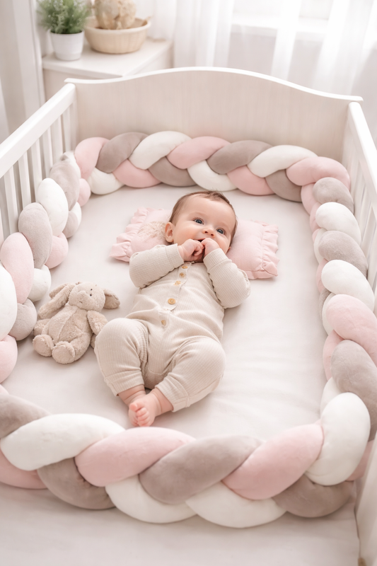 Tour de Lit de Bébé tressé