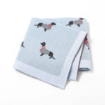 Couverture 100% coton tricotée pour bébé fille et garçon - Vignette | Couvertures Cosy