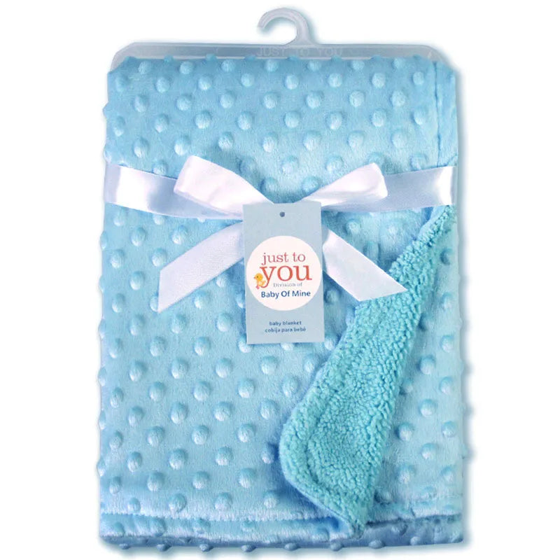 Couverture Bébé polaire bleu