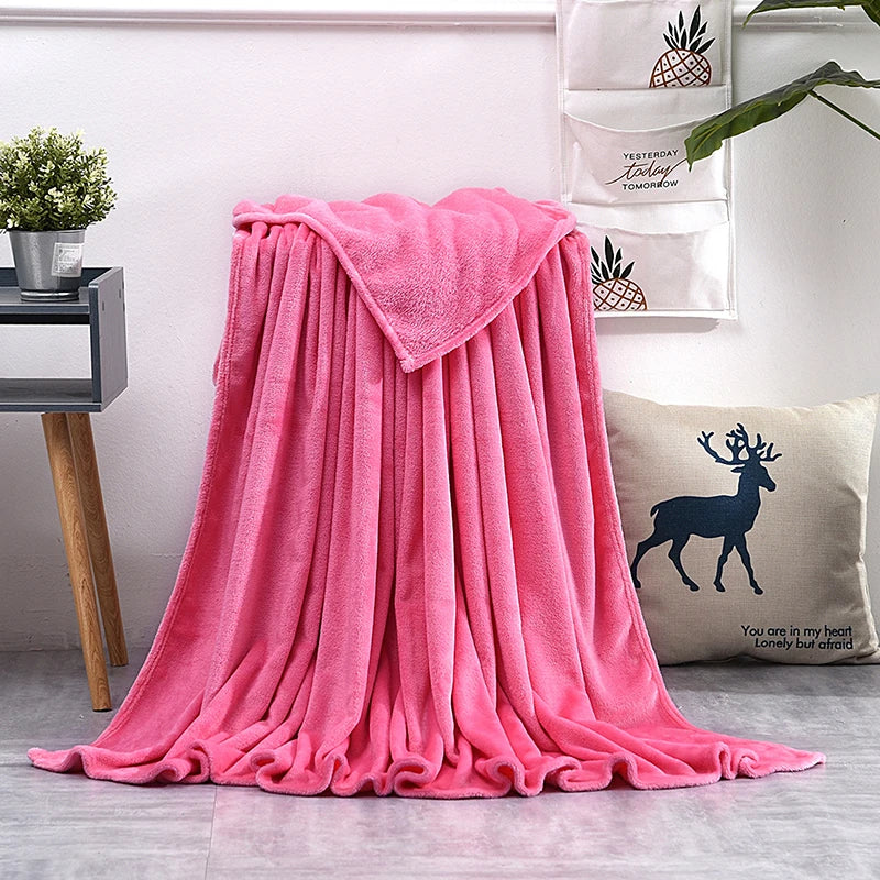 Couverture Chaude Rose melon