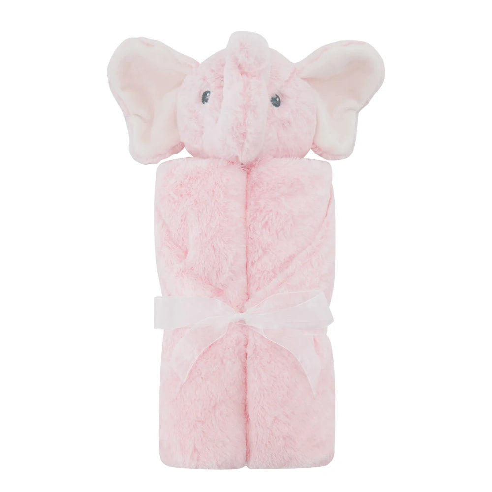 Couverture Doudou éléphant rose