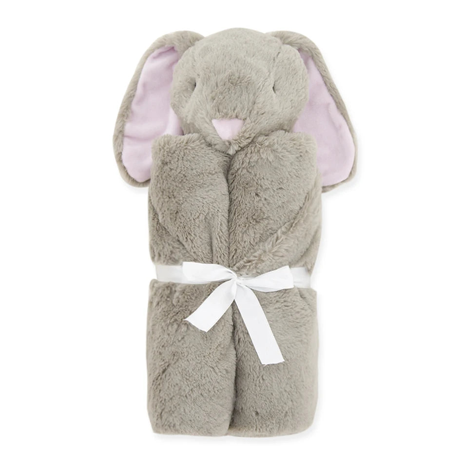 Couverture Doudou lapin gris
