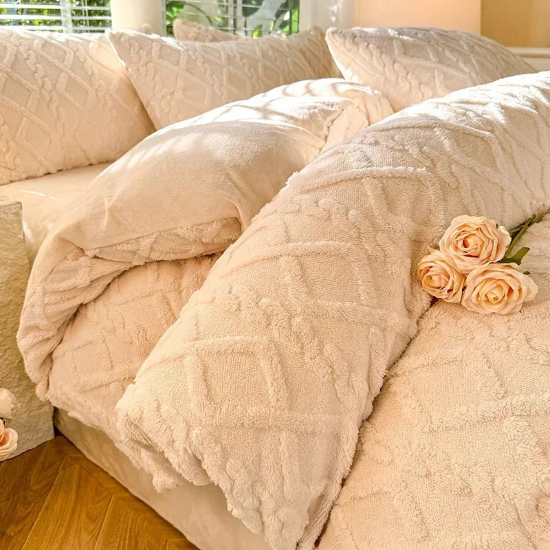 Couverture Polaire beige