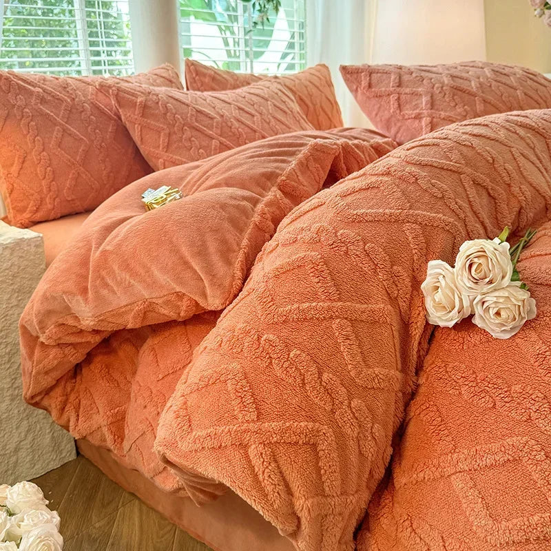 Couverture Polaire orange
