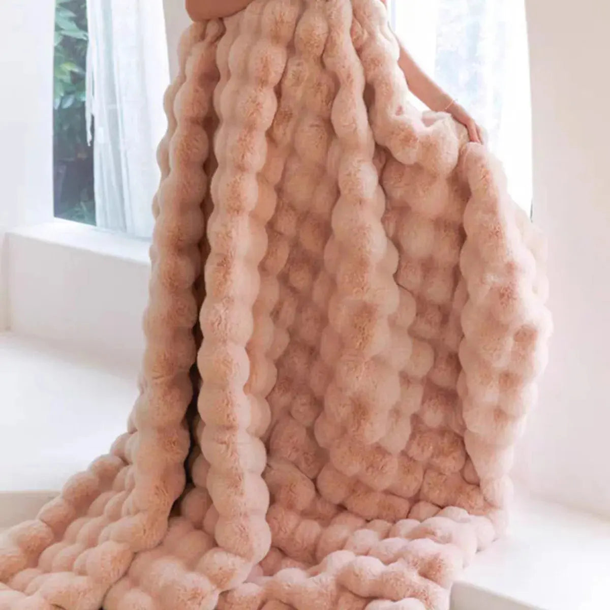 Couverture Polaire Épaisse Rose