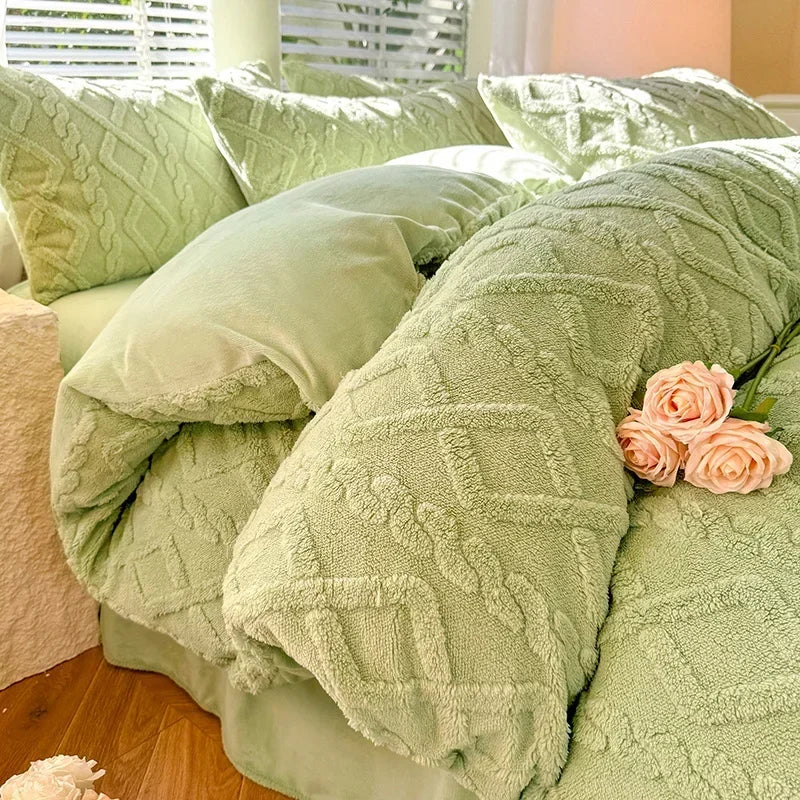 Couverture Polaire vert