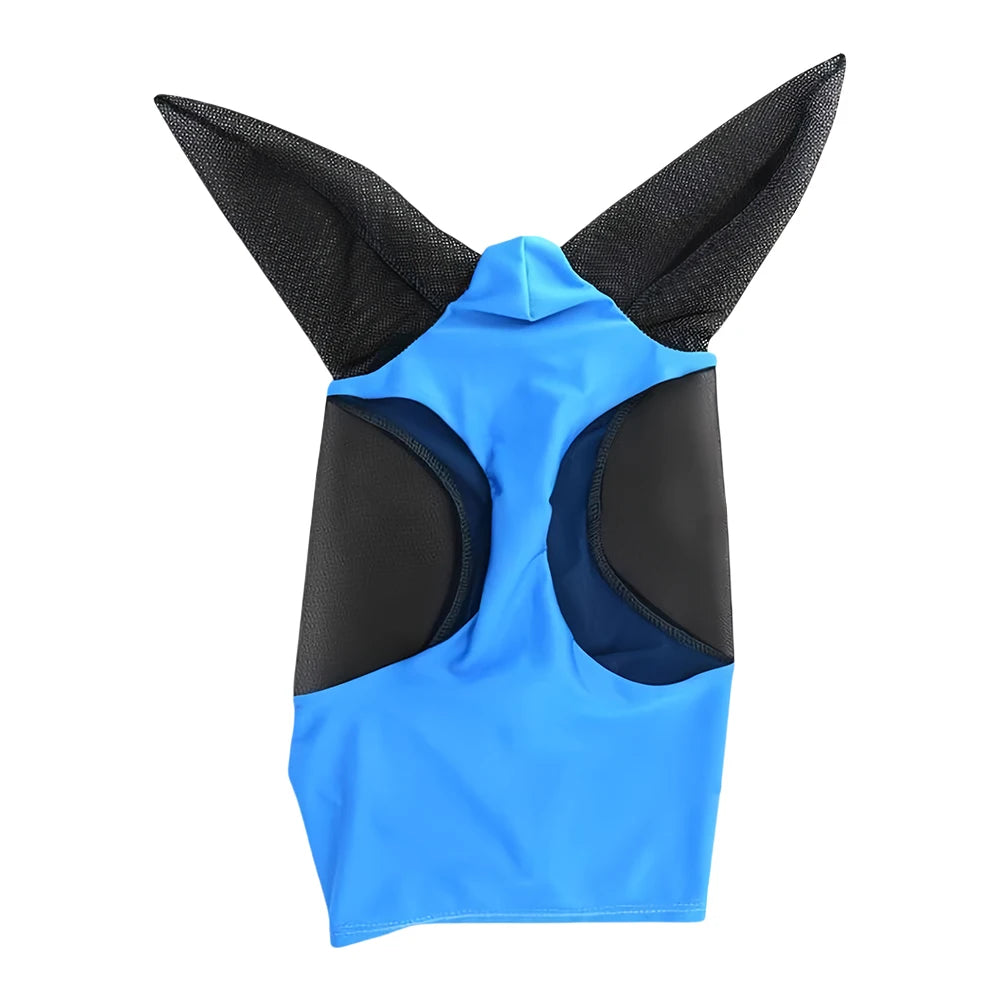 Couverture anti mouche pour cheval bleu