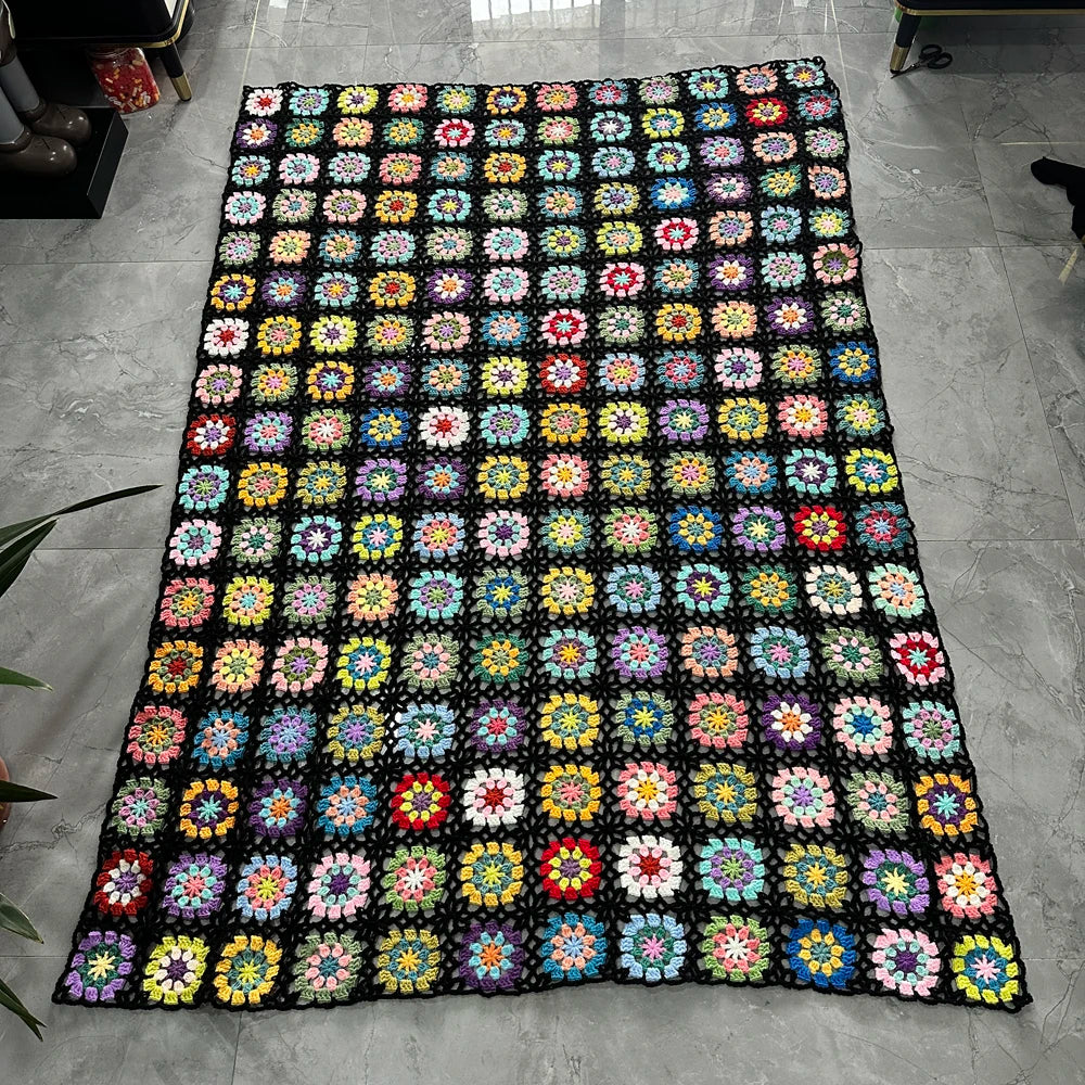 Couverture au crochet faite à la main / tapis
