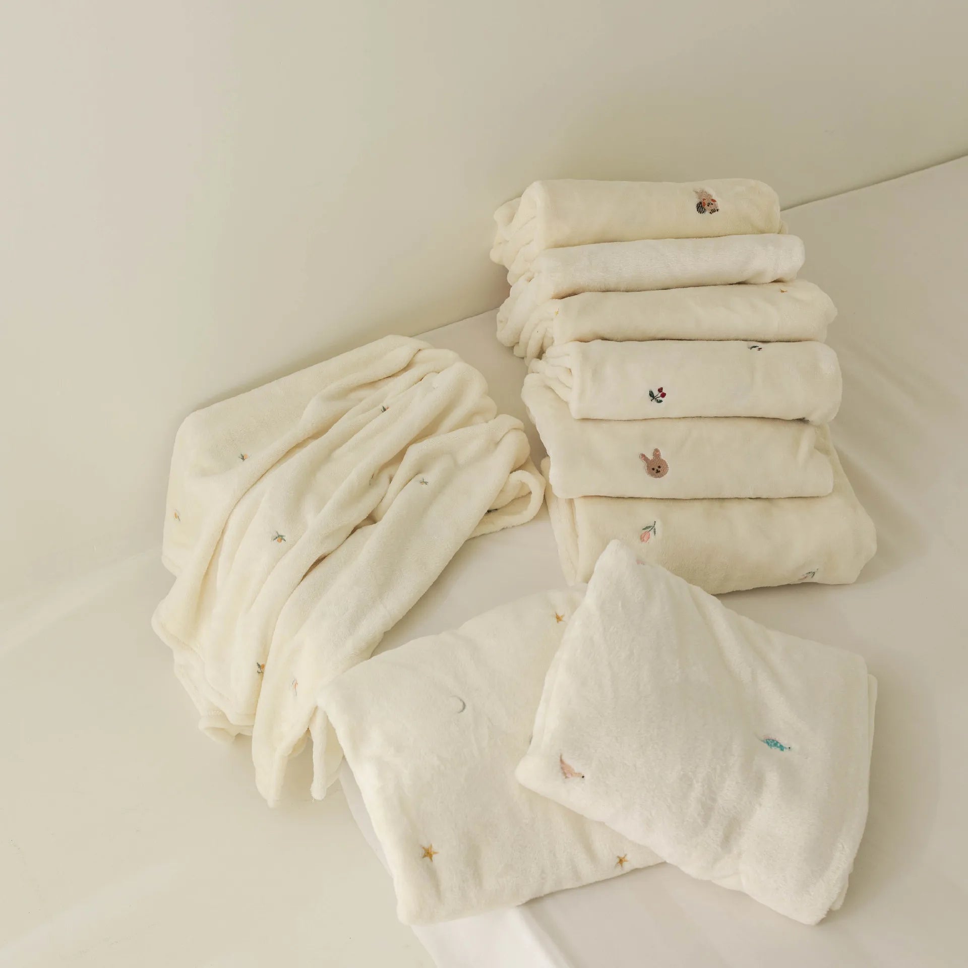 Couverture bébé polaire lapin tulipe