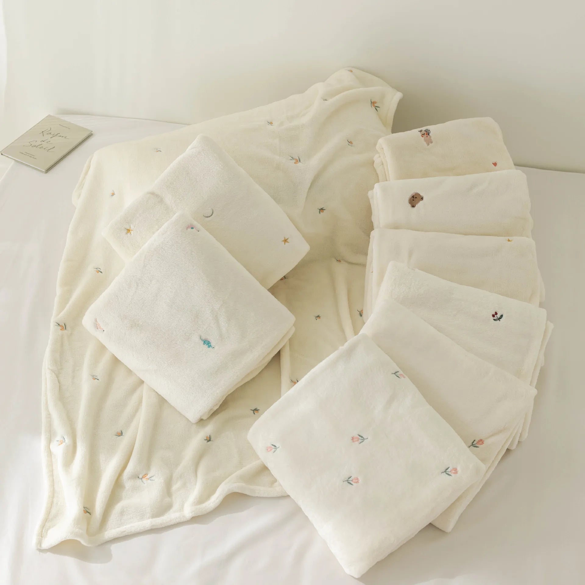 Couverture bébé polaire tulipe