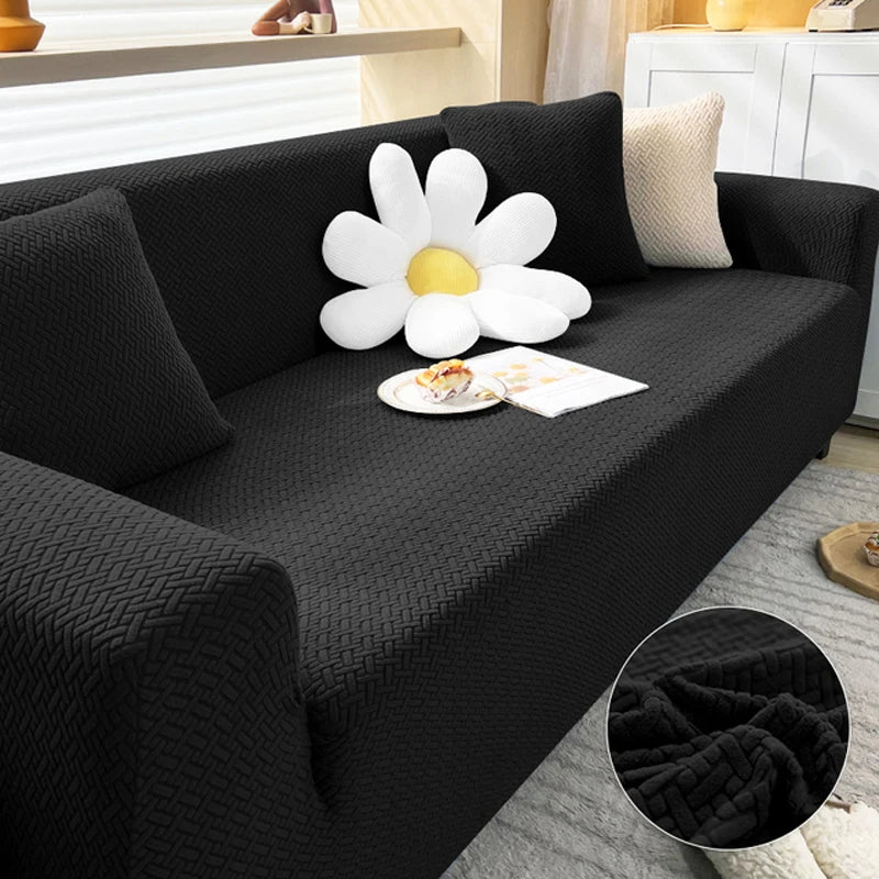 Couverture canapé noir