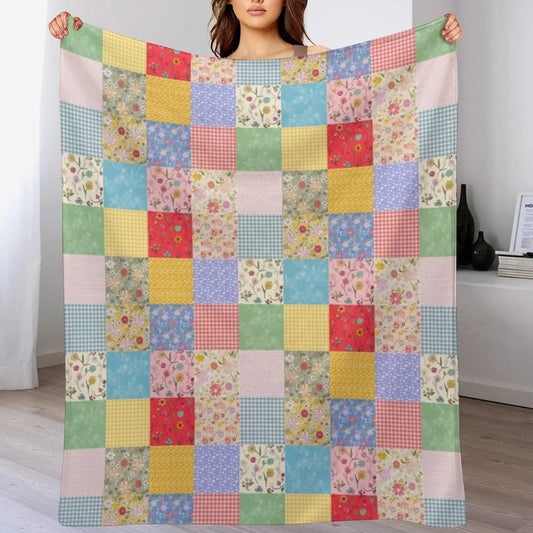 Couverture à carreaux patchwork