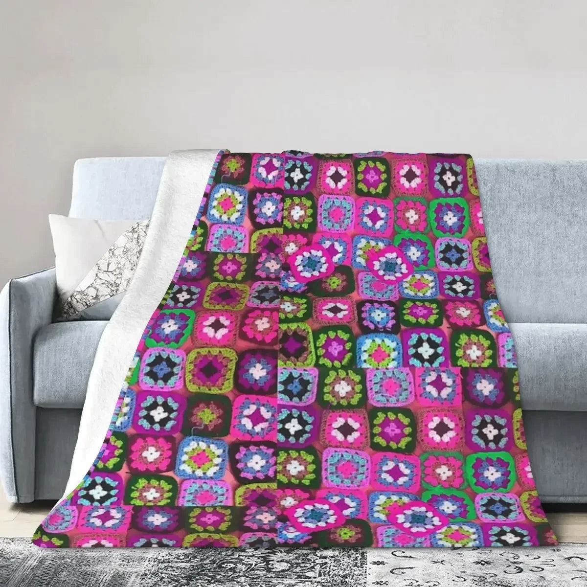 Couverture chaude au crochet