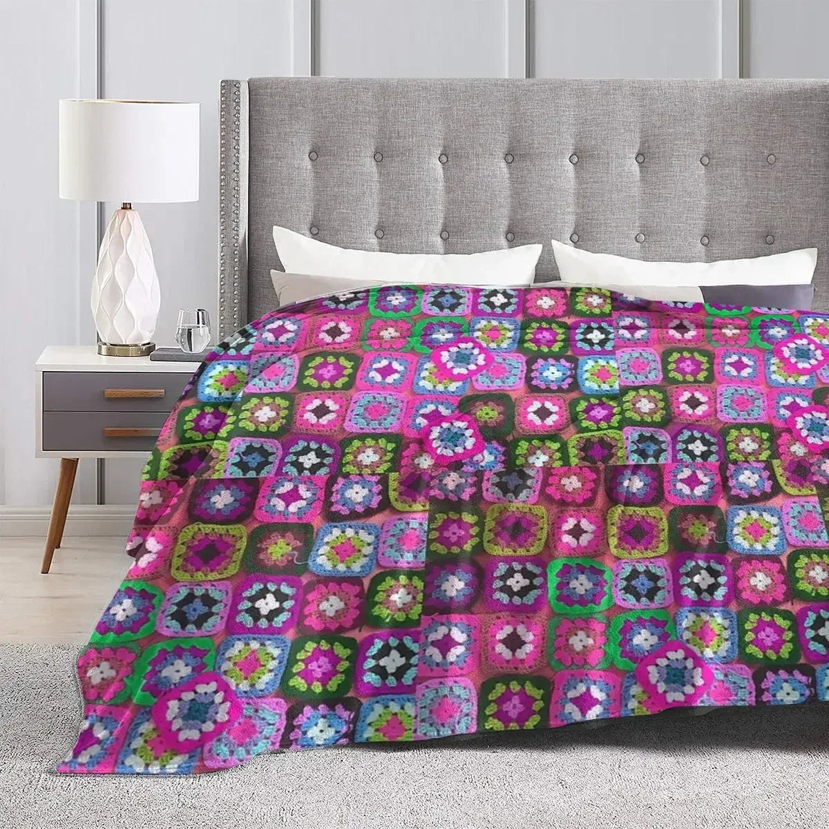 Couverture chaude au crochet  4