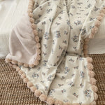 Couverture chaude d'hiver pour bébé avec pompon - Vignette | Couvertures Cosy