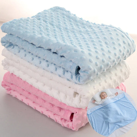 Couverture chaude à double couche pour bébé