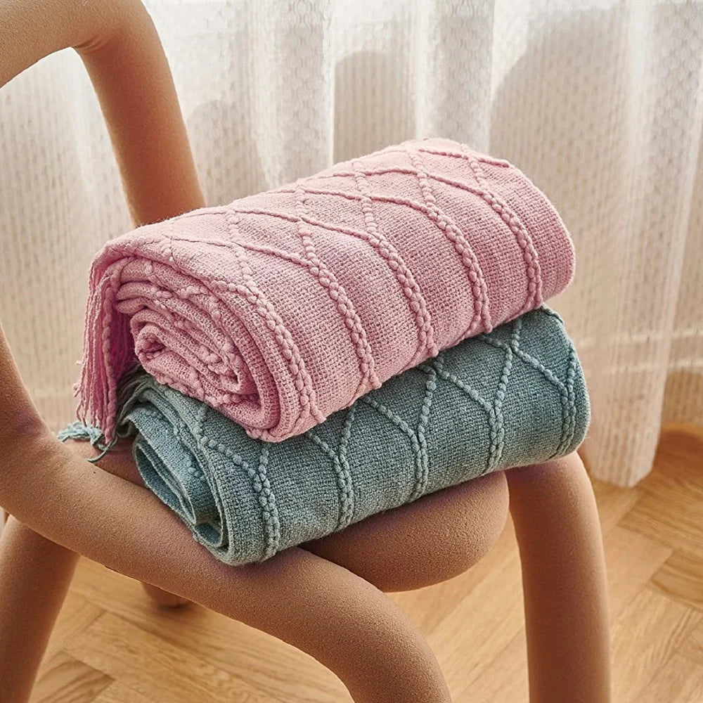 Couverture chaude tricotée