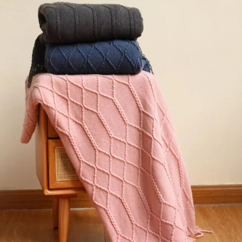 Couverture chaude tricotée
