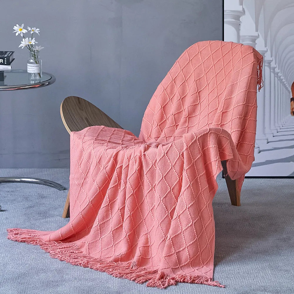 Couverture chaude tricotée