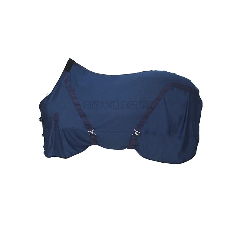 Couverture cheval anti-moustiques, anti-insectes et séchante bleu marine 3