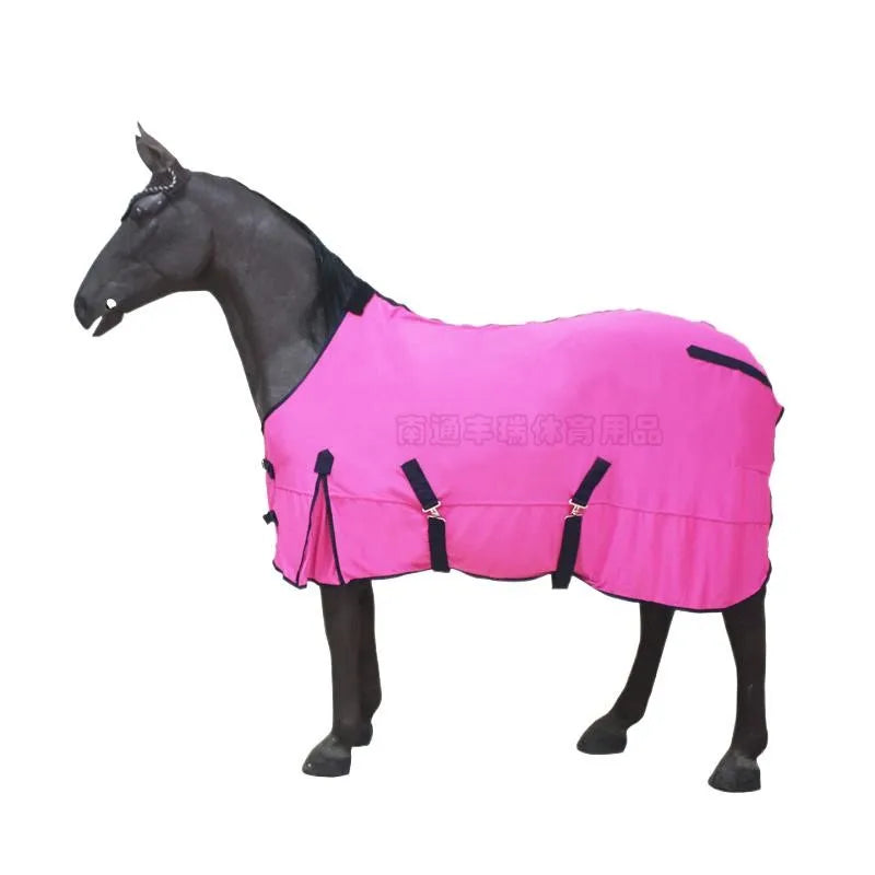 Couverture cheval anti-moustiques, anti-insectes et séchante rose