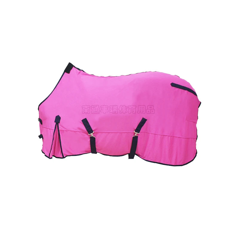 Couverture cheval anti-moustiques, anti-insectes et séchante rose 2