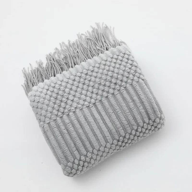 Couverture décoration gris