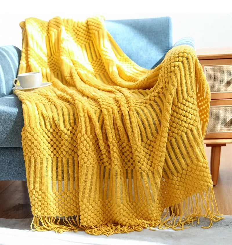 Couverture décoration jaune