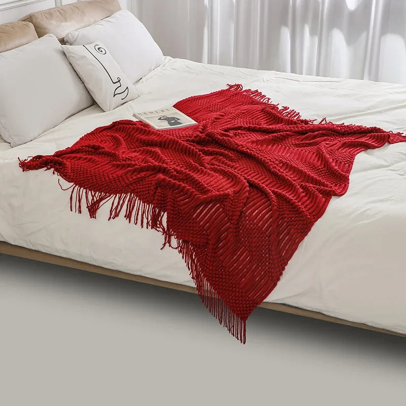 Couverture décoration rouge