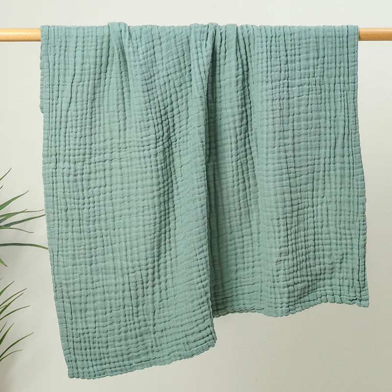 Couverture de Bébé en Gaze de Coton vert