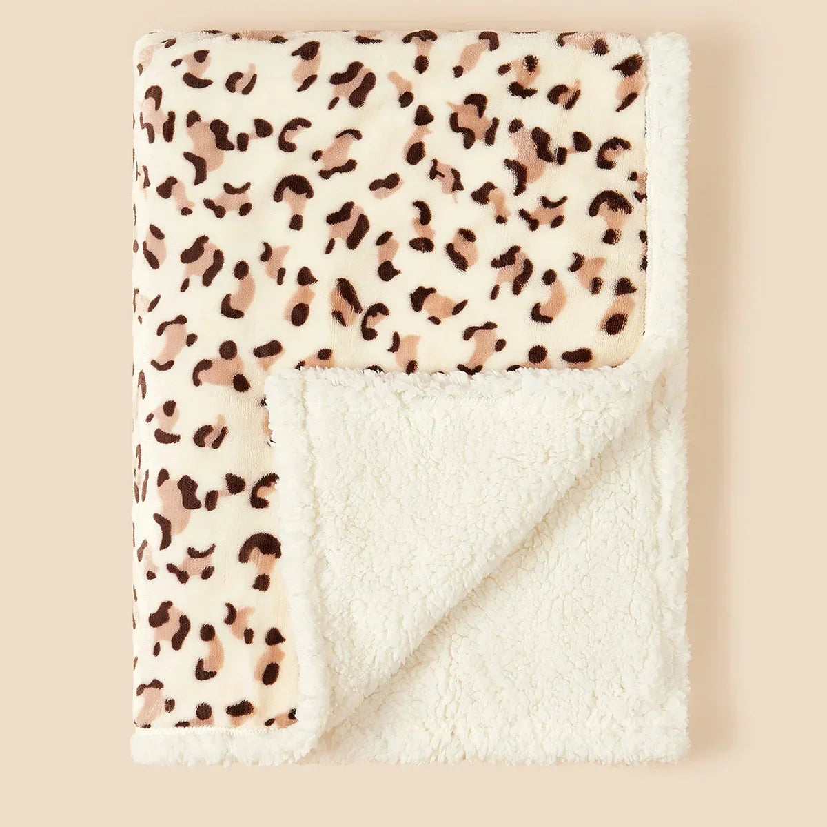 Couverture de Naissance pour Bébé en flanelle léopard
