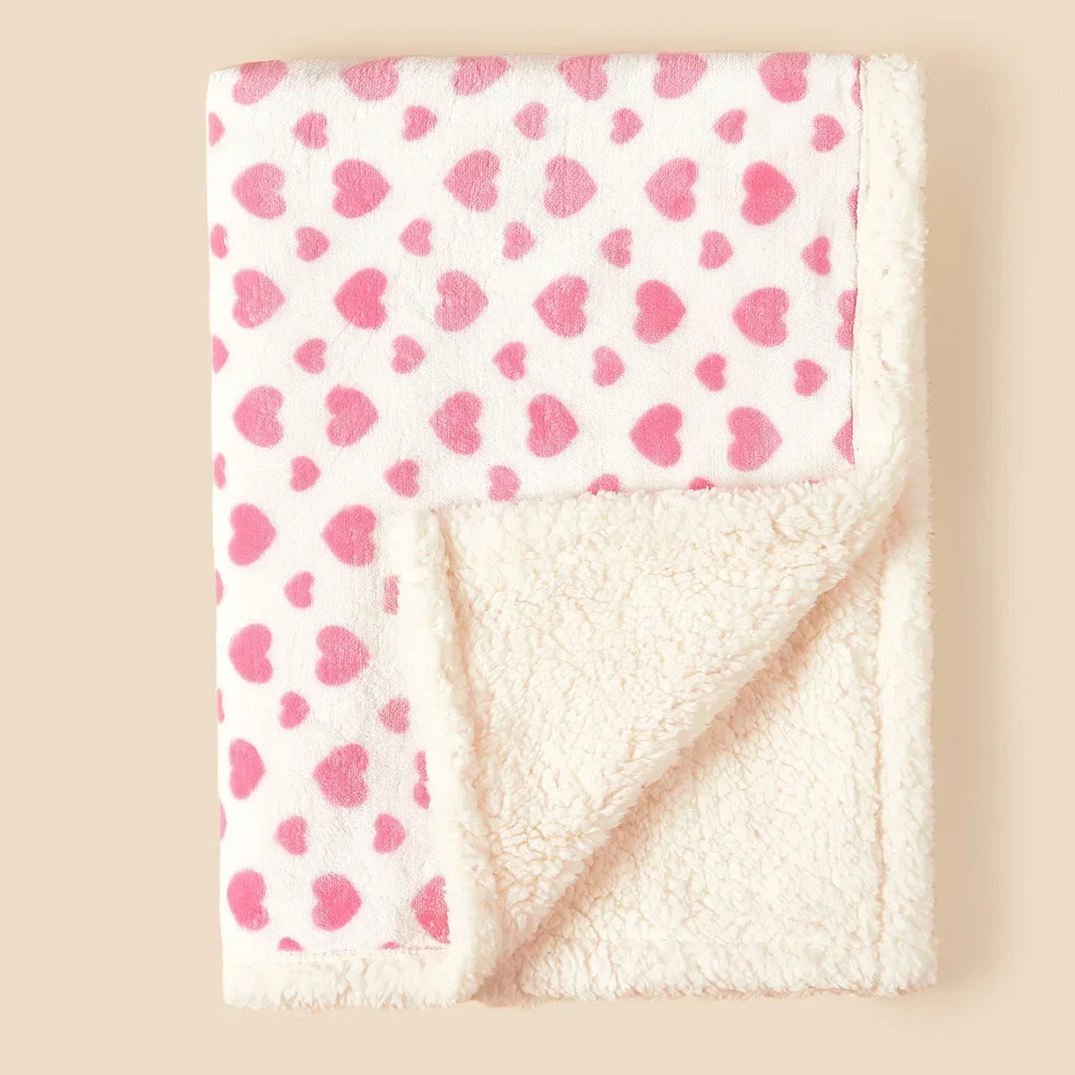 Couverture de Naissance pour Bébé en flanelle rose