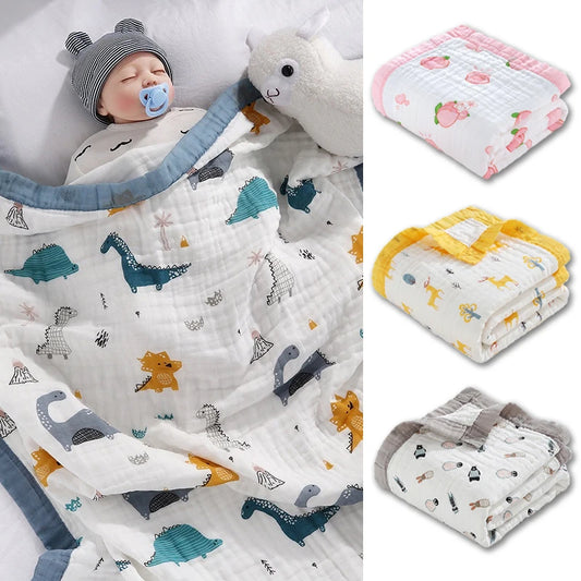 Couverture de bébé en coton à 6 couches