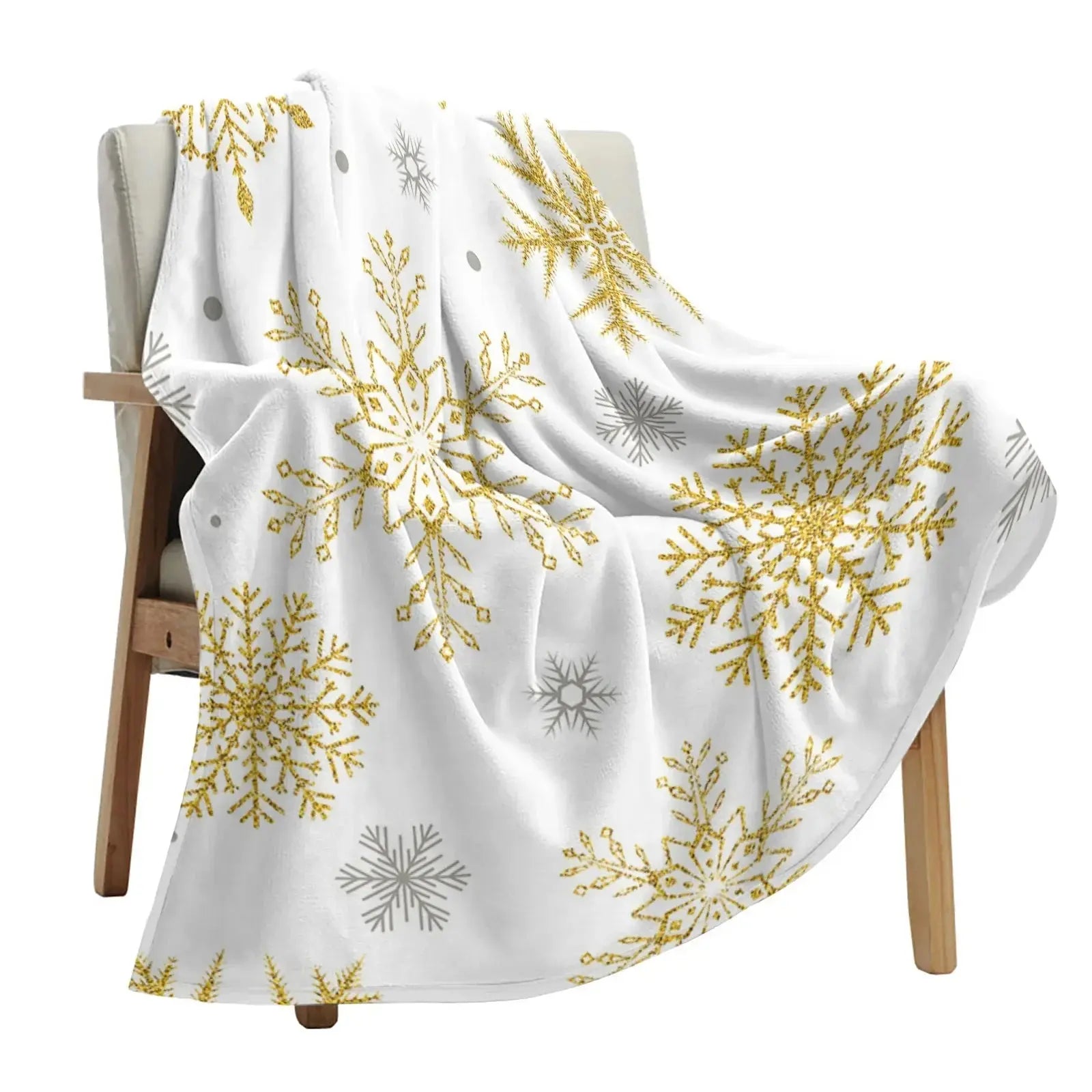 Couverture de noel chaude or