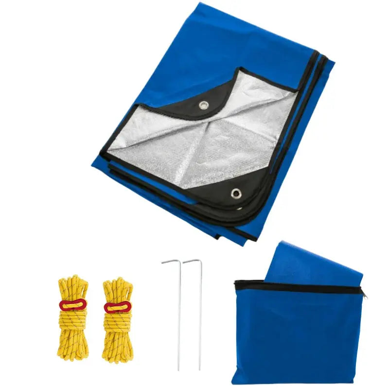 Couverture de survie imperméable bleu
