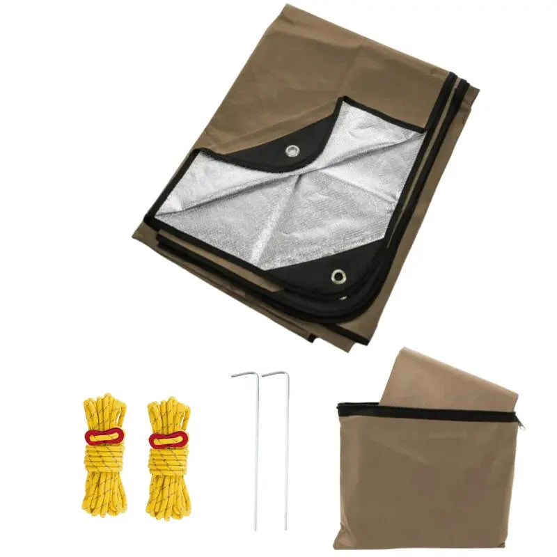Couverture de survie imperméable khaki