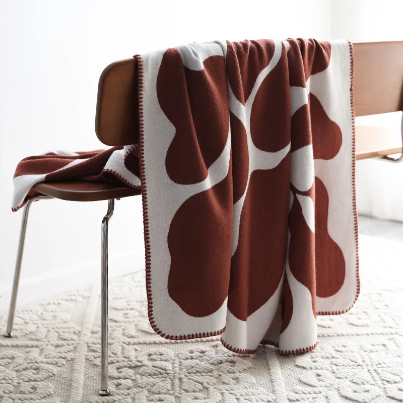Couverture en Cachemire rouge