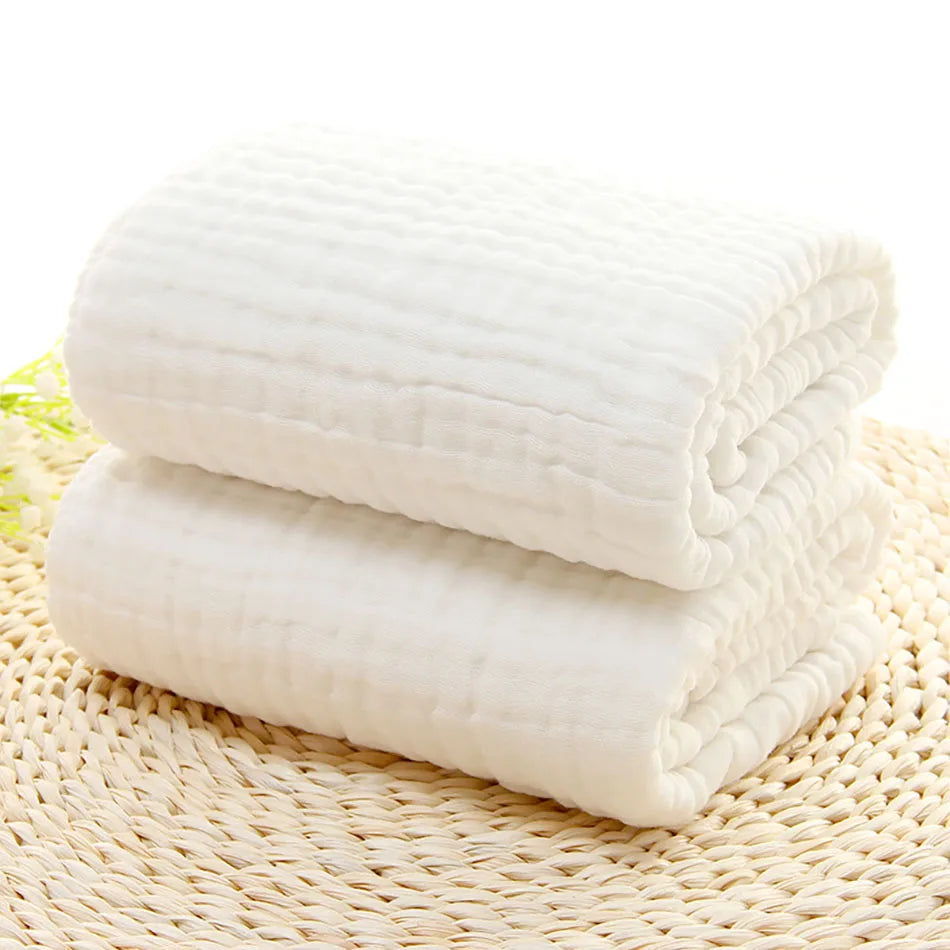 Couverture en Coton pour Bébé blanc
